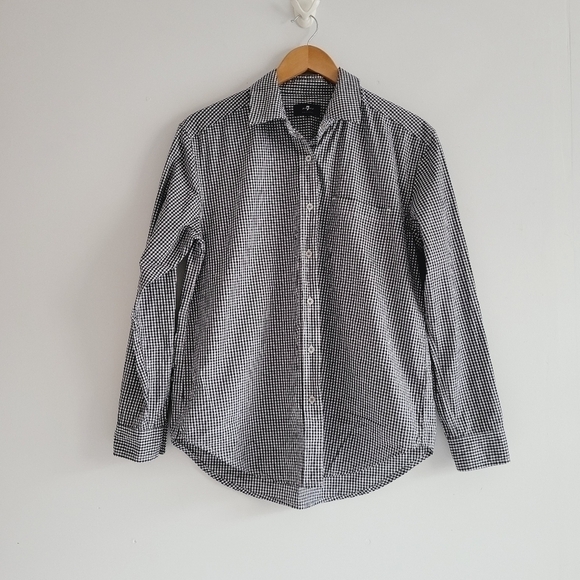 ☀️Men's 7 For All Mankind Gingham Button Down Shirt - Picture 1 of 6